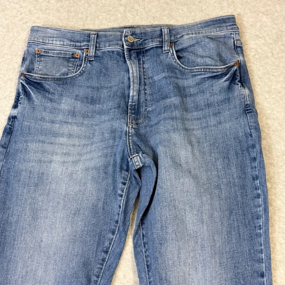 Lucky Brand 223 Straight Leg Mens Jeans 36x32 Blue Medium Wash Denim
